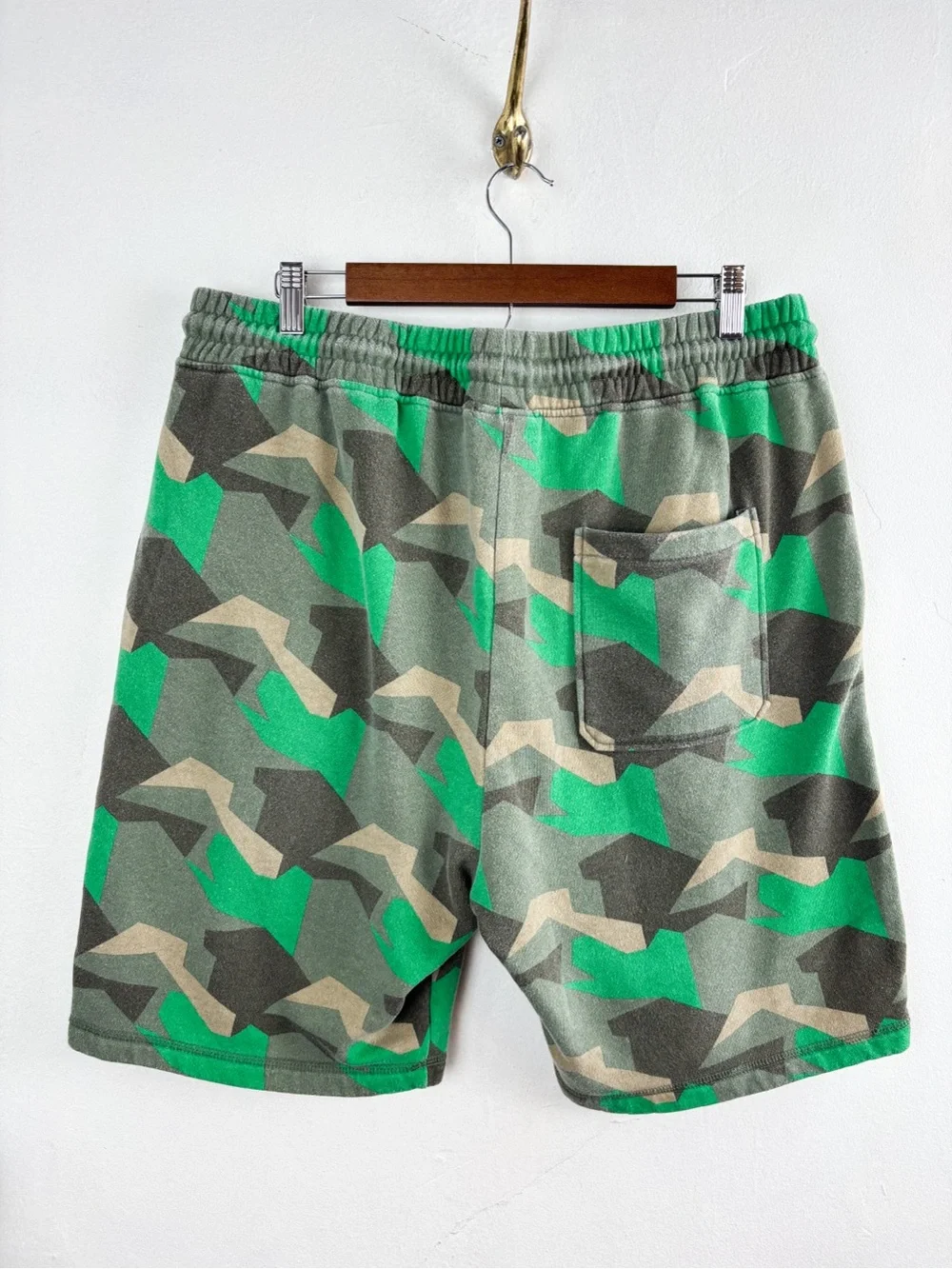 LRG Lifted Research Group Green Fleece Shorts Sz XL